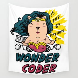 Wonder Coder No.2 Wall Tapestry