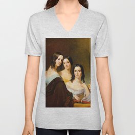 The Coleman Sisters, 1844 by Thomas Sully V Neck T Shirt