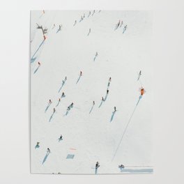 Aerial shot of Ski Resort Poster