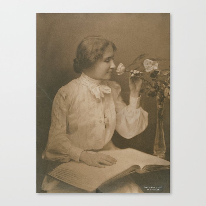 Helen Keller Vintage Photo, 1904 Canvas Print