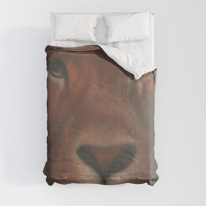 Leone aerografato - Airbrushed Lion Comforter