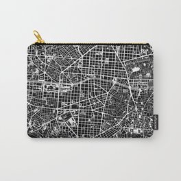Madrid city map black&white Carry-All Pouch