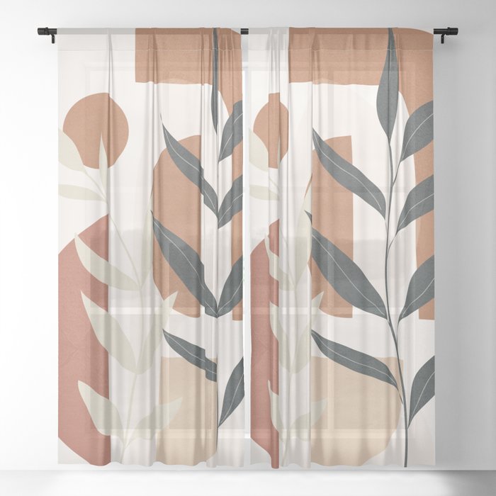 Branches Design 01 Sheer Curtain