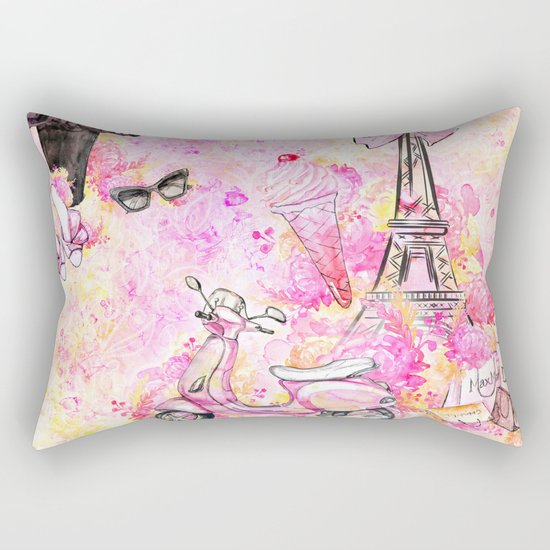 Fashion and Paris #5 Rectangular Pillow