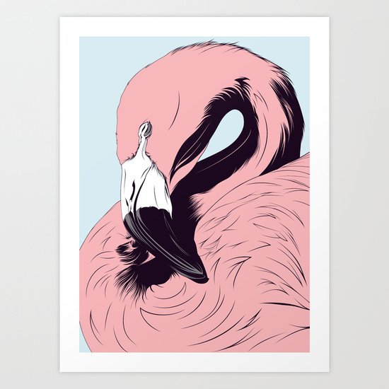Flamingo Art Print