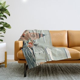UK london art new love tower watch illustration iphone pillow 2018 trend popular sticker Throw Blanket