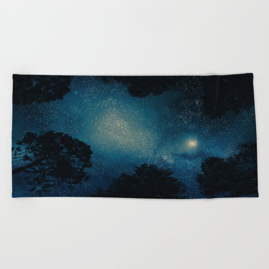 Stars & Trees Beach Towel