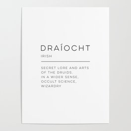 Draíocht Definition Poster