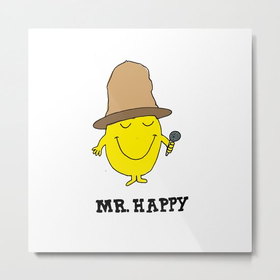 Mr. Happy Metal Print