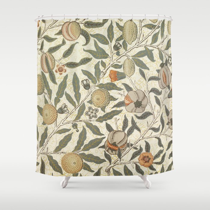 William Morris Fruit Pattern Shower Curtain