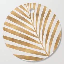 Metallic Gold Palm Leaf Cutting Board