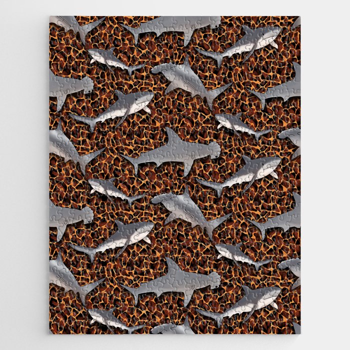 Lava Sharks Jigsaw Puzzle