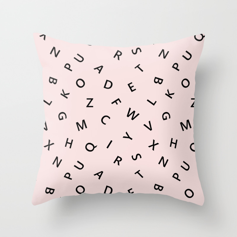 The Missing Letter Alphabet Throw Pillow By Bitart Society6