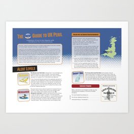 UK Peril Alert System Art Print