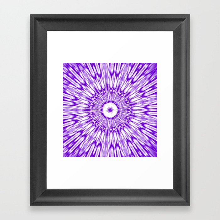 Purple Kaleidoscope  Framed Art Print