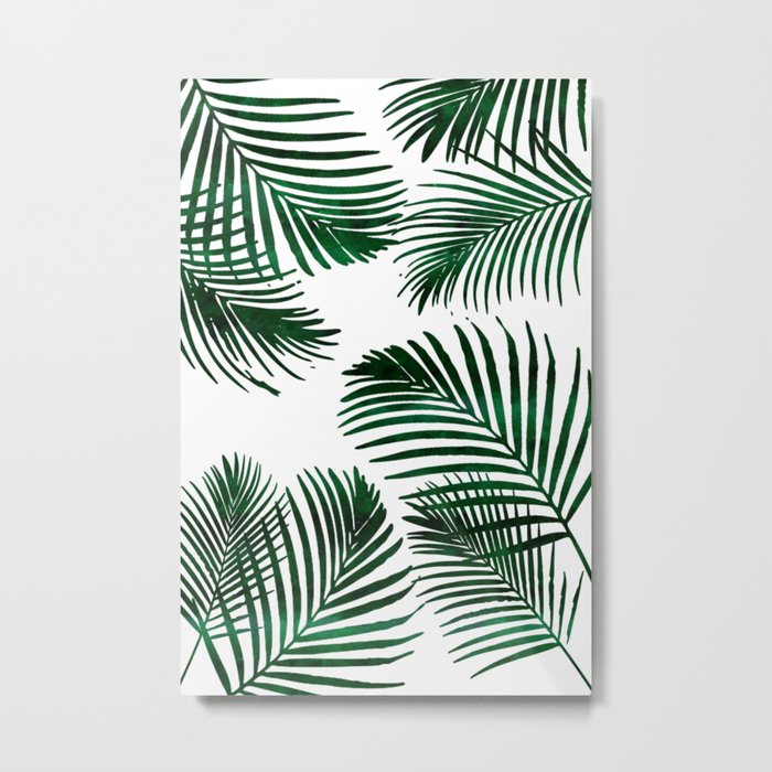 Tropical Palm Leaf Metal Print