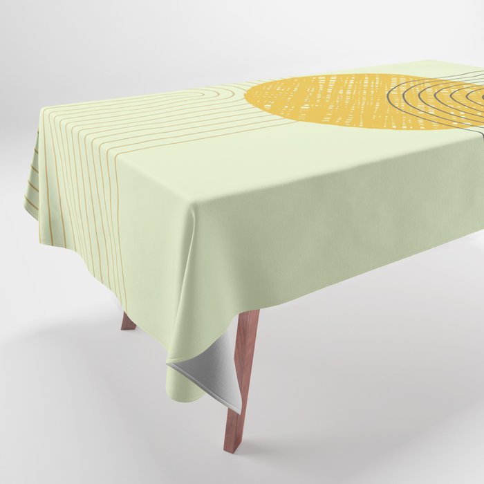Golden Hour - Minimalist Geometric 001 Tablecloth