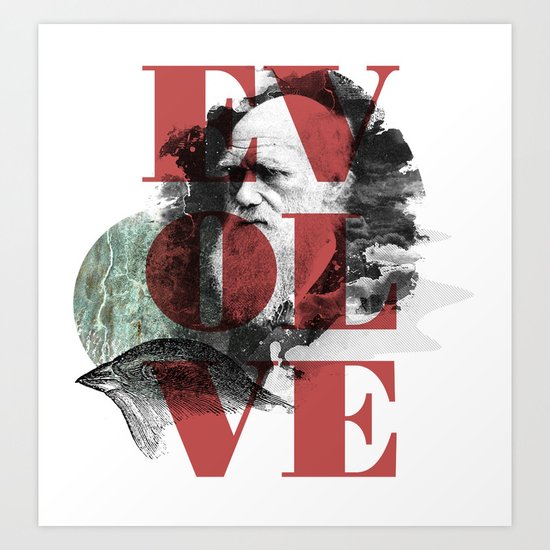 Darwinning Art Print
