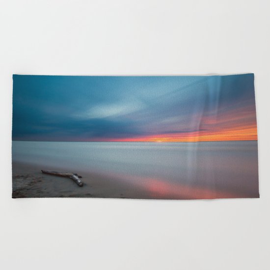 Sunset pastel #ocean Beach Towel
