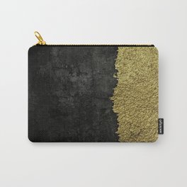 Black grunge & gold torn Carry-All Pouch