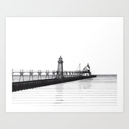 Grand Haven Lighthouse Art Print