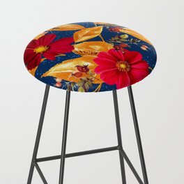 Blue and Red Vibes.... Bar Stool
