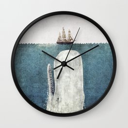 The White Whale Wall Clock