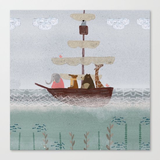 setting sail Canvas Print