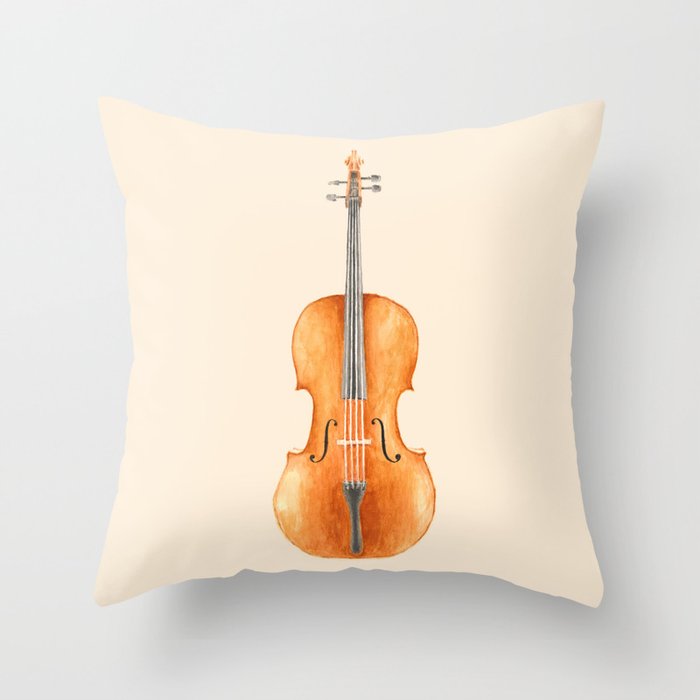 Cello - Watercolors Art Print by Florent Bodart / Speakerine