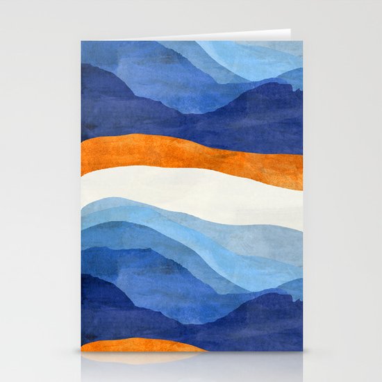 Mountains in the Morning Stationery Cards