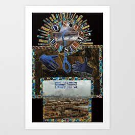 Disco Elysium Inspired Collage Art Print