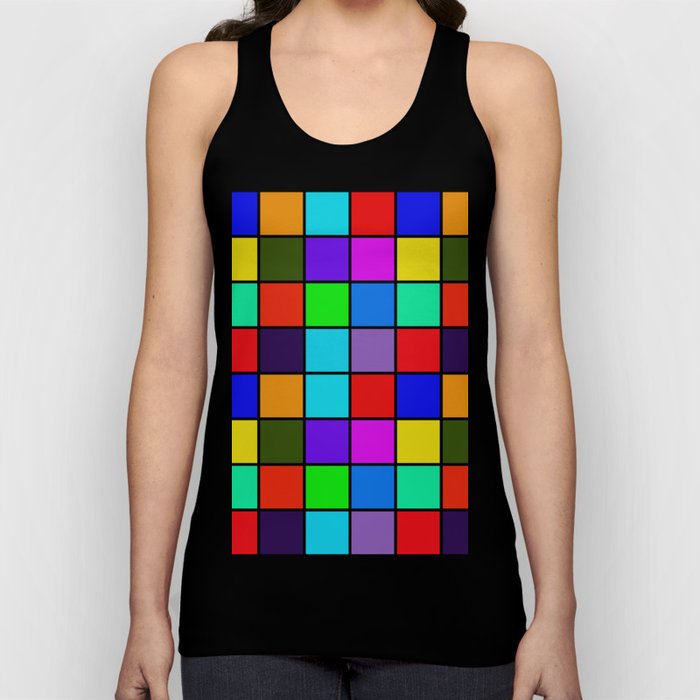 colorful geometrical pop art pattern Tank Top