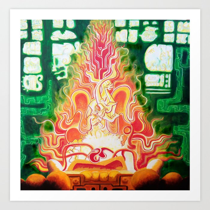 Spirit in Flames Art Print