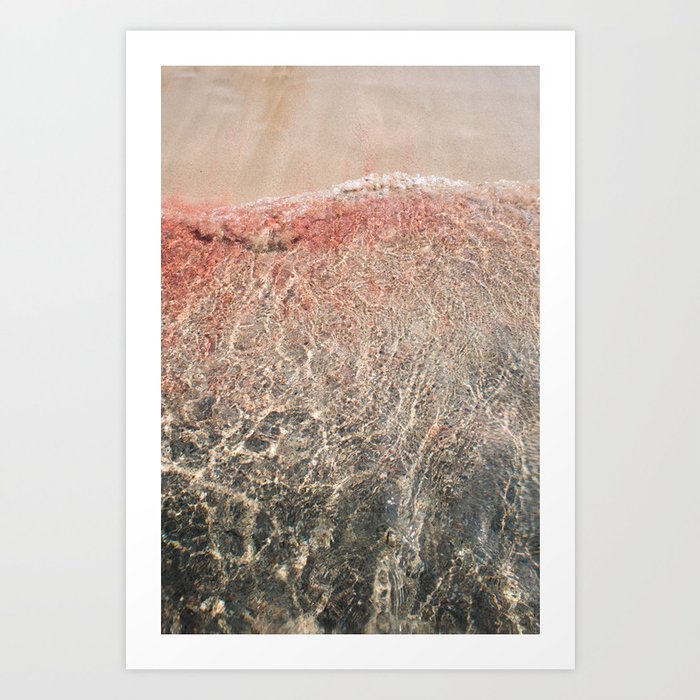 Sable Rose | Pink Sand Beach Corsica Art Print