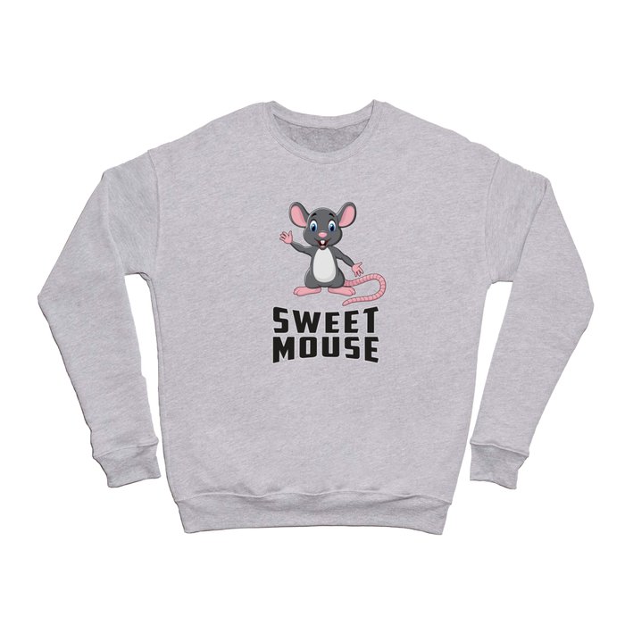 Mouse Rat Animal Cheese Love Pet Cute Funny Gift Crewneck Sweatshirt