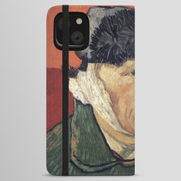 Self-Portrait with Bandaged Ear and Pipe iPhone Wallet Case