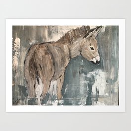 Chasing Donkeys Art Print