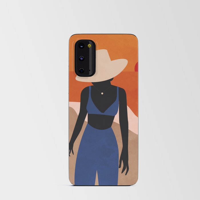 Woman at The Beach 2 Android Card Case