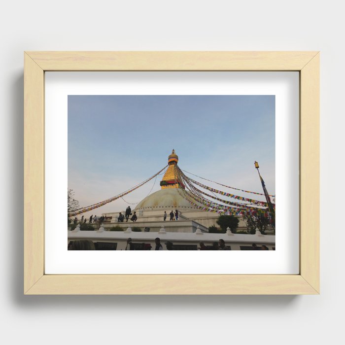 Boudha Stupa Recessed Framed Print