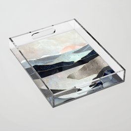 Blue Mountain Lake Acrylic Tray