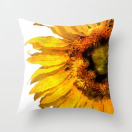 Simply a sunflower  Throw Pillow