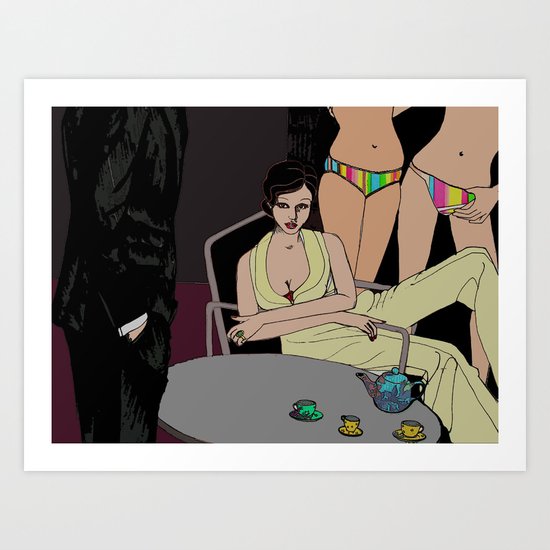 Love, Scandal & Tea Art Print