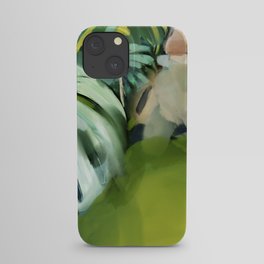 Jungle Abstract Leaves iPhone Case