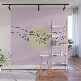 The Spark Between the Touch Of Our Hands Wall Mural