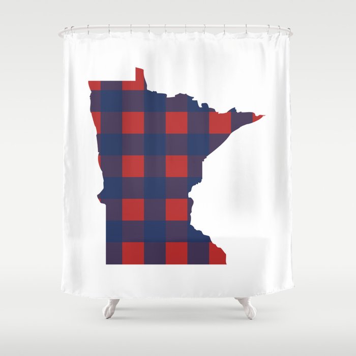 Minnesotans Love Baseball Shower Curtain