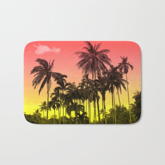 palm tree Bath Mat