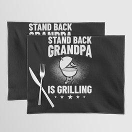 Grandpa Grilling BBQ Grill Smoker Master Placemat