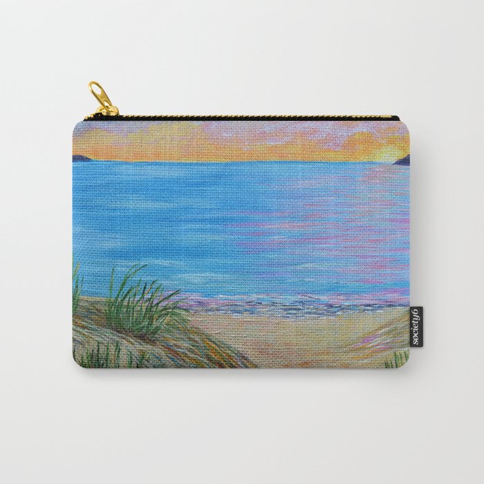 Lake Michigan Landscape Painting Carry All Pouch By Artbykatsy Society6