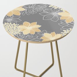 Livia Floral Print Side Table