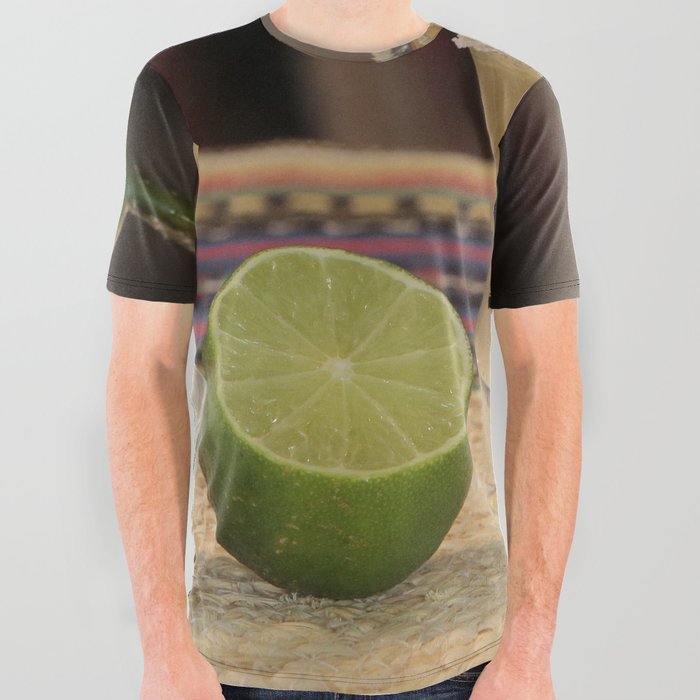 Mexico Photography - Refreshing Lime Drinks At The Bar All Over Graphic Tee